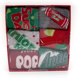 Tootsie Roll Candy Crew Socks Womens Gift Set Junior Mints Sugar Daddy Dots Gift